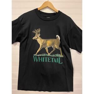 Vintage 90s Screen Stars White tail deer tee